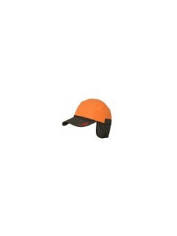 GORRA OREJERAS IMPERMEABLE-REVERSIBLE KAQUI-NARANJA