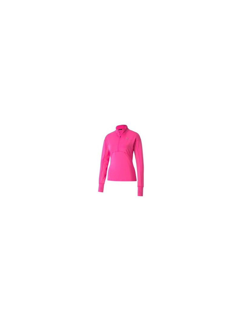 CAMISETA Ignite 1-4 Zip Luminous Pink- T- XS