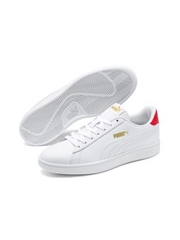 ZAPATILLA Puma Smash v2 L Puma White-Rhubarb-