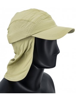 GORRA JOLUVI RUNNING CAP WITH FLAP - Color 33 Kaki - T- U