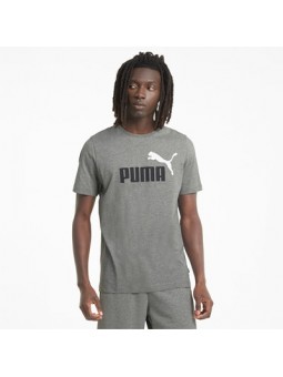 ESS-2 Col Logo Tee-Medium Gray Heat-