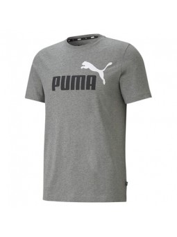 ESS-2 Col Logo Tee-Medium Gray Heat-