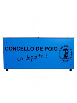 Mesa anotadores completa fenólico 12mm color