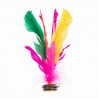Lote 6 indiakas fútbol pluma multicolor