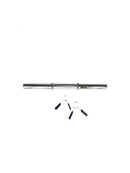 Barra mancuerna 45cm con fijaciones muelle