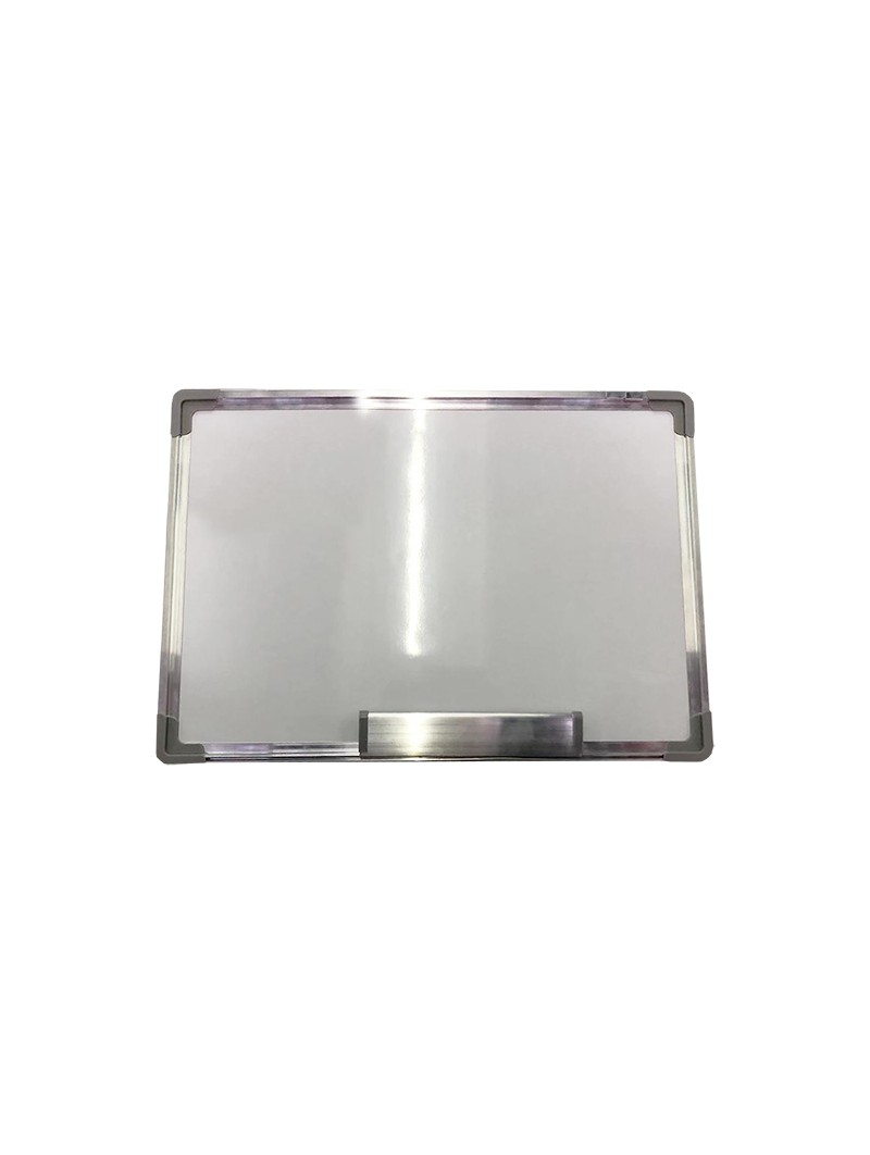 Pizarra magnética neutra cerco de aluminio 60x90cm con soporte