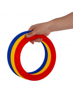Juego 3 aros malabares 24cm planos
