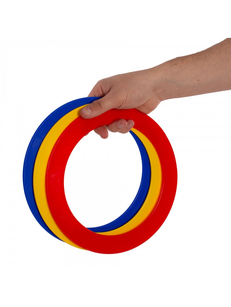 Juego 3 aros malabares 24cm planos