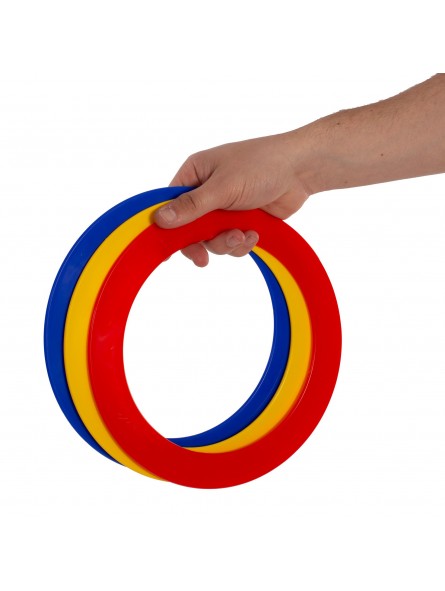 Juego 3 aros malabares 24cm planos