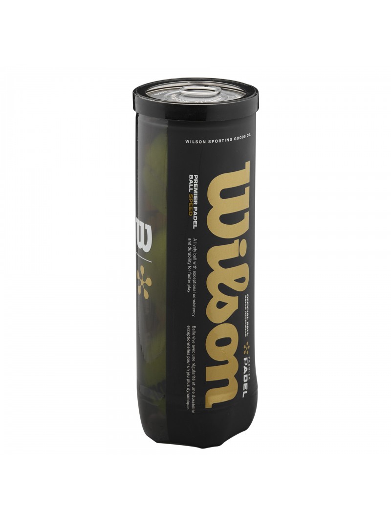 Bote 3 pelotas pádel wilson premier speed