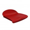 Asiento pvc sin respaldo spark sr m4 rojo