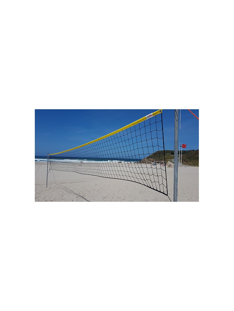 Red voley playa 3 mm linea premium con cinta amarilla