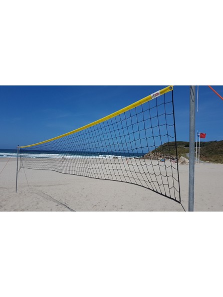 Red voley playa 3 mm linea premium con cinta amarilla