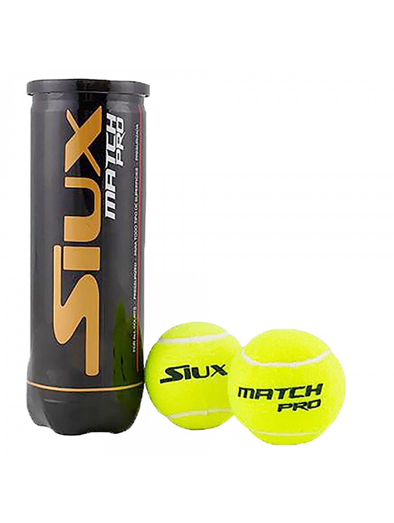 Bote 3 pelotas padel siux match pro