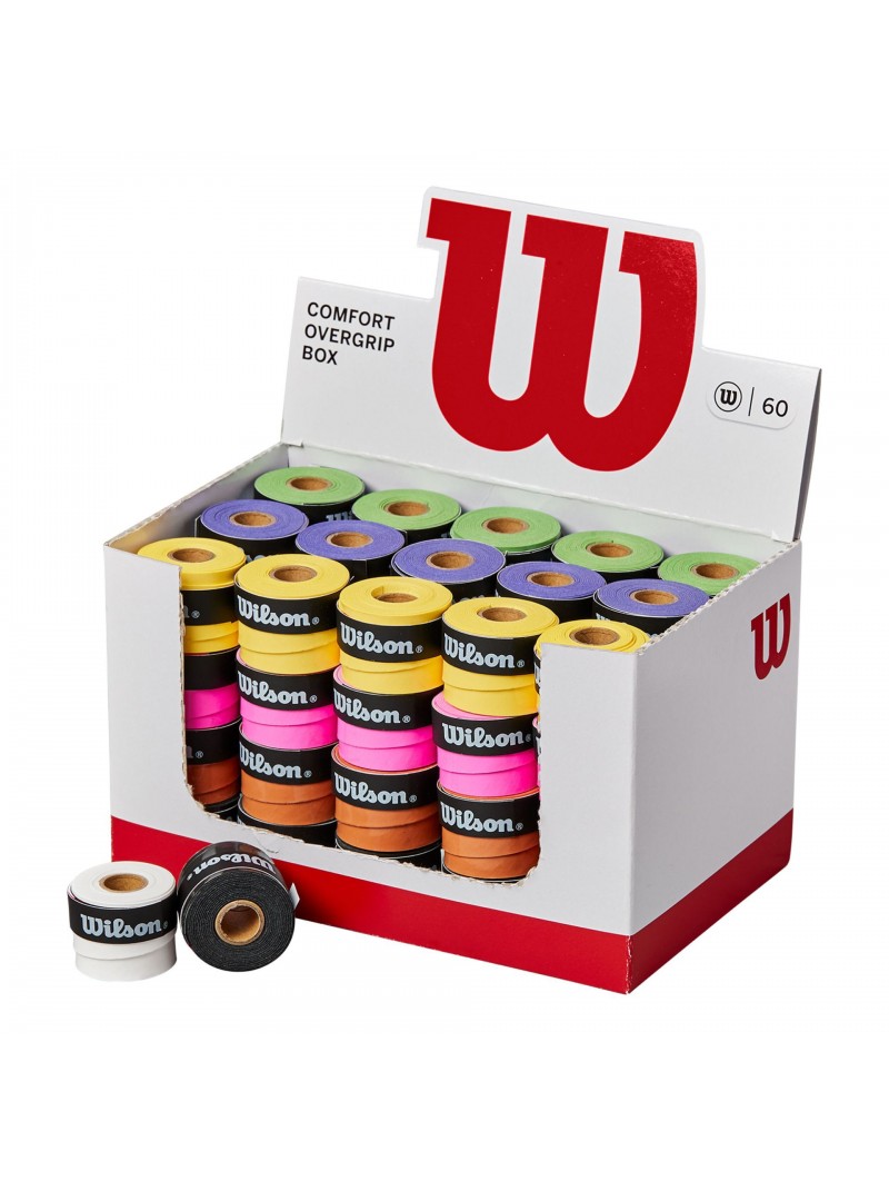 Caja 60 overgrips wilson colores