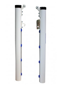 Juego postes tenis aluminio ø90mm fijos
