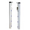 Juego postes tenis aluminio ø90mm fijos