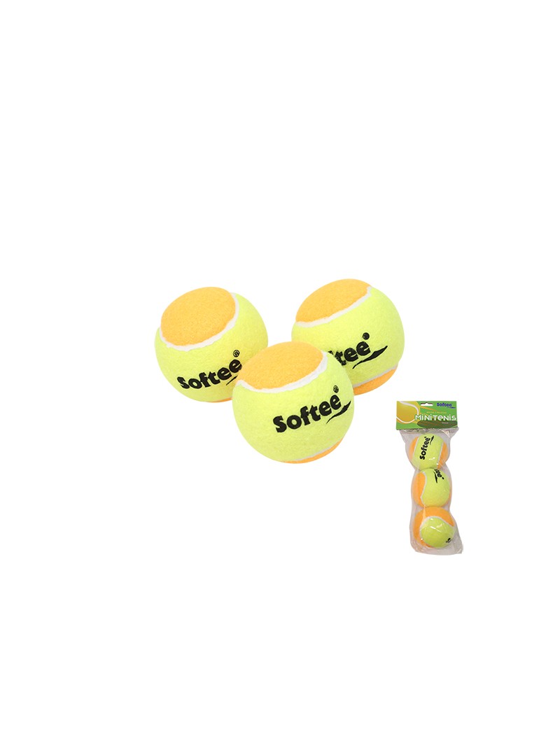 Bolsa 3 pelotas softee de minitenis