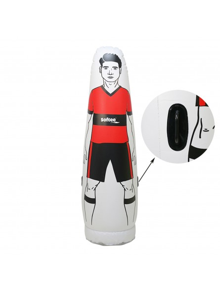 Jugador barrera hinchable rojo