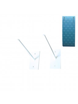 Soporte pared colchoneta con agujeros 2 piezas