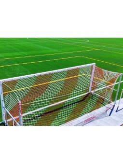 Juego redes futbol 11 4 mm polipropileno malla 120 tipo cajón bicolor