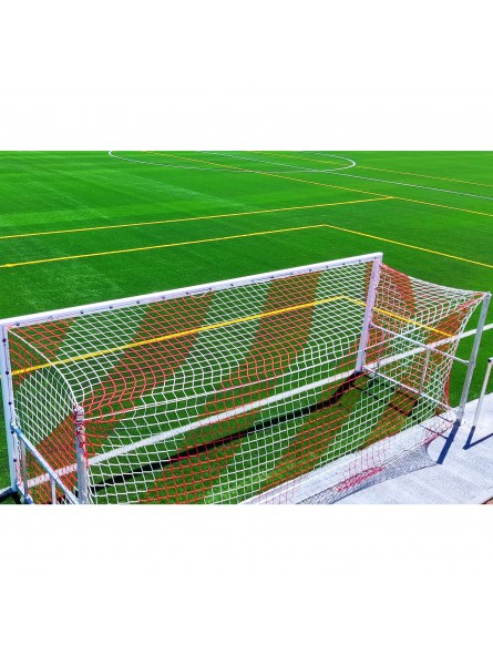 Juego redes futbol 7 4 mm polipropileno malla 120 bicolor