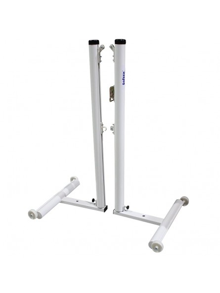 Juego postes bádminton aluminio deluxe tubo 90mm