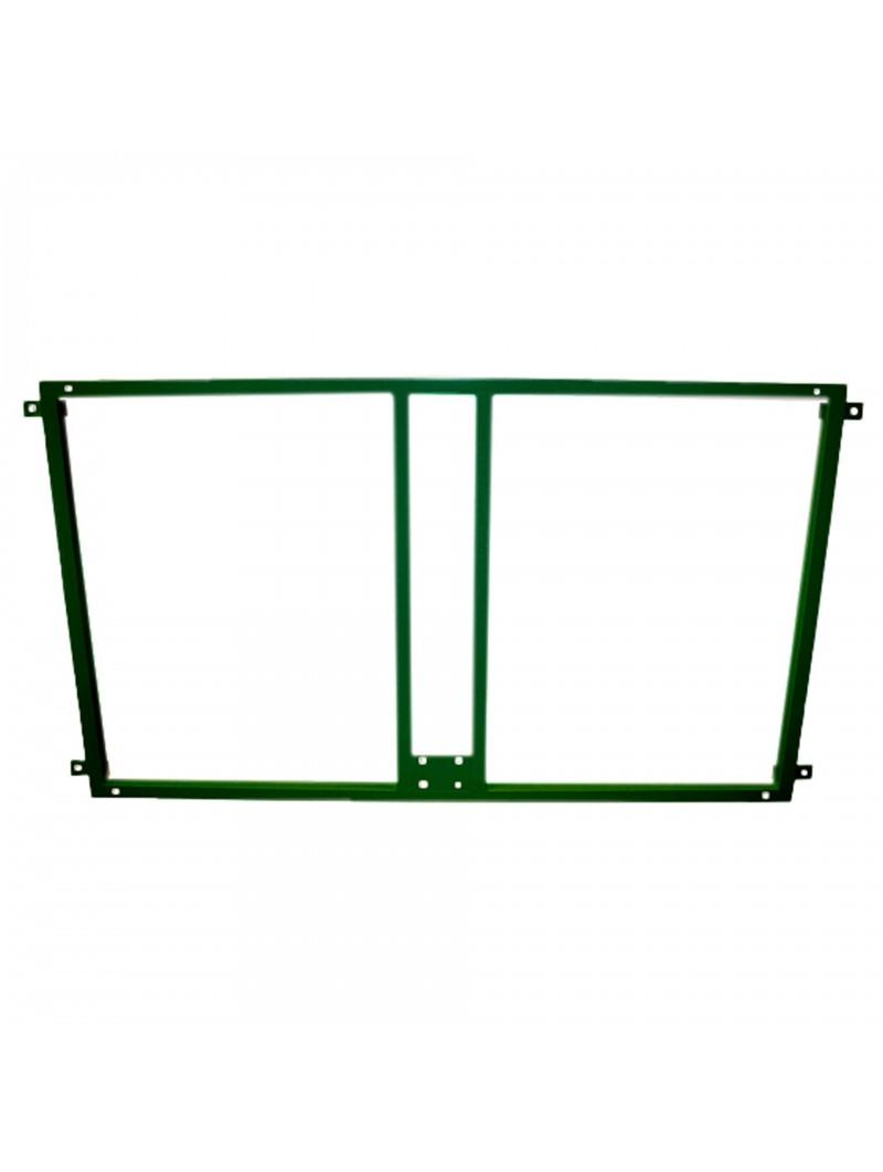 Soporte metalico para sujeccion tablero y aro baloncesto a la pared - verde
