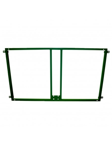 Soporte metalico para sujeccion tablero y aro baloncesto a la pared - verde