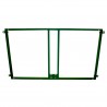Soporte metalico para sujeccion tablero y aro baloncesto a la pared - verde