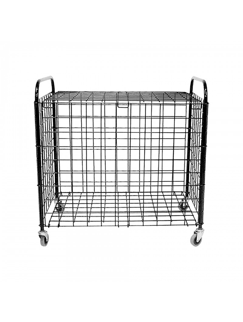 Carro portabalones acero plegable con ruedas y tapa