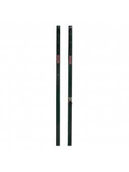 Juego postes de voleibol metálicos cuadrados 80x80mm fijos