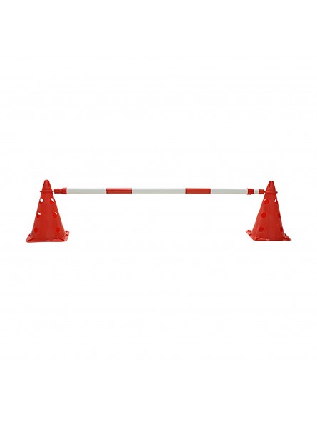 Pica para valla extensible rojo/blanco