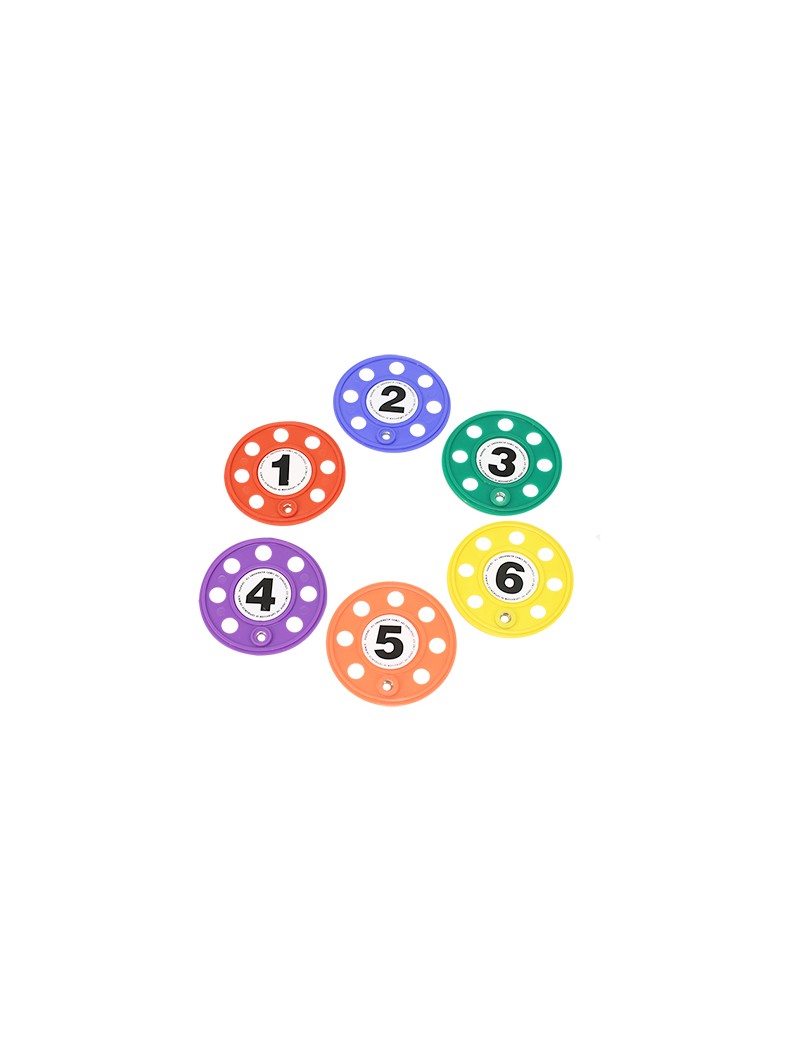 Juego 6 discos con agujeros