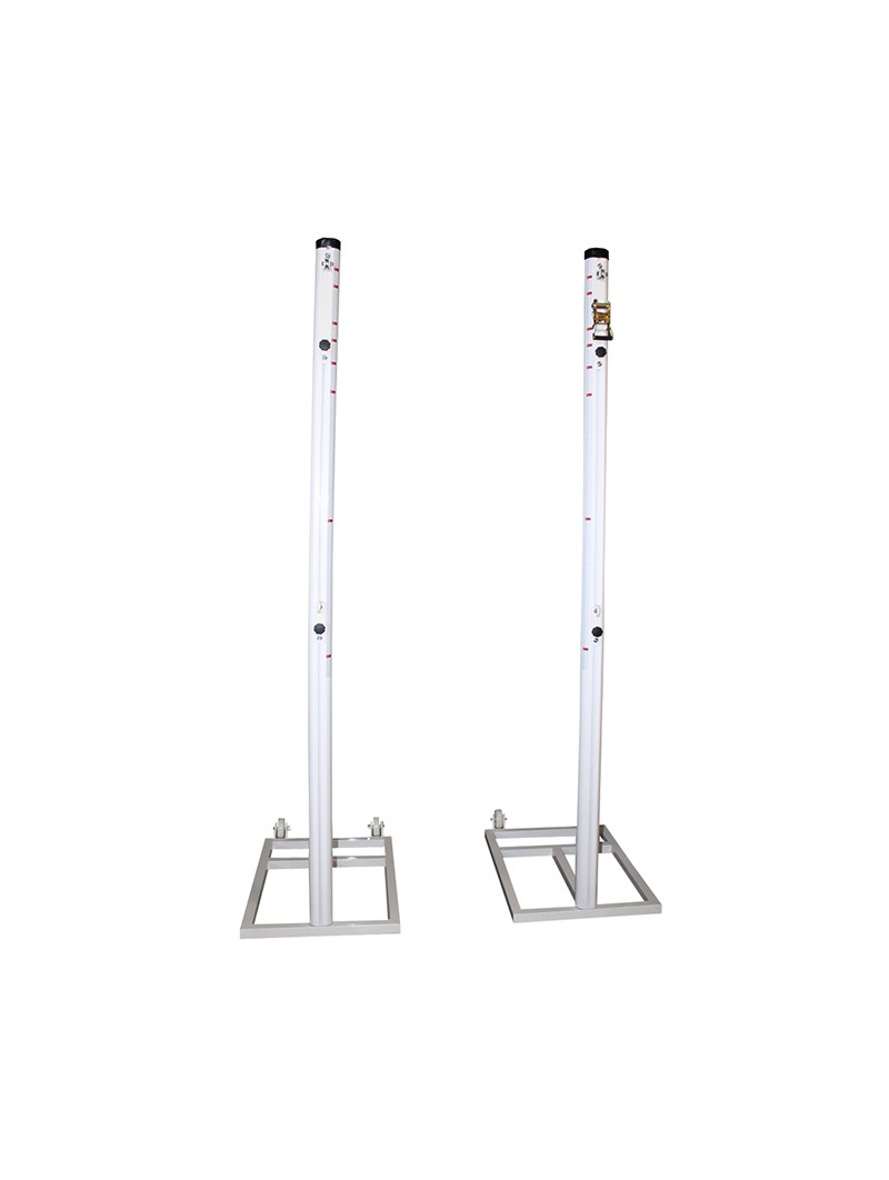 Juego postes multialturas aluminio tubo de 90mm trasladables
