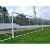 Juego porterías aluminio fútbol 11 120x100 mm fijas