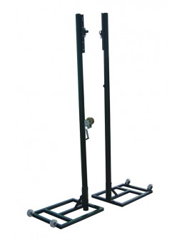 Juego postes voleibol metálicos ø 80mm trasladables