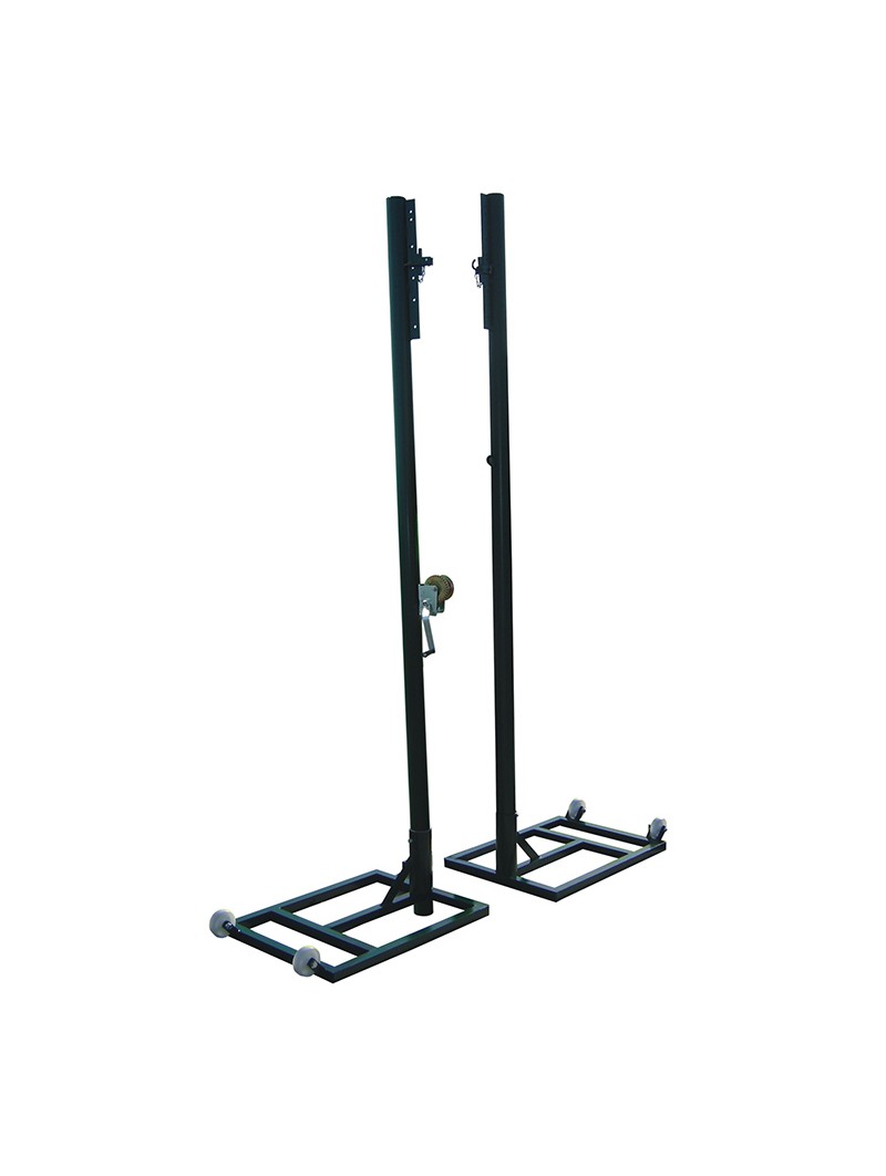 Juego postes voleibol metálicos ø 80mm trasladables
