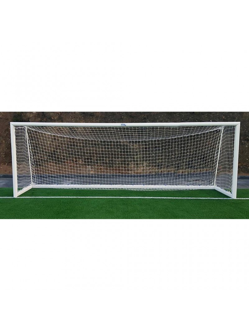 Juego porterías aluminio fútbol 11  120x100 mm trasladables