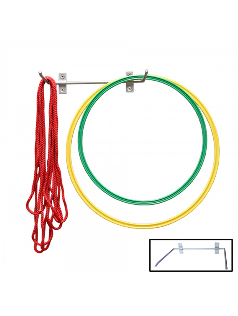 Soporte metálico colchonetas, aros y cuerdas new