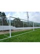 Juego porterías aluminio fútbol 7 90 mm fijas