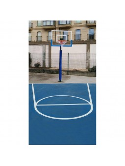 Juego protección postes basket/ minibasket monotubo 80x80 mm