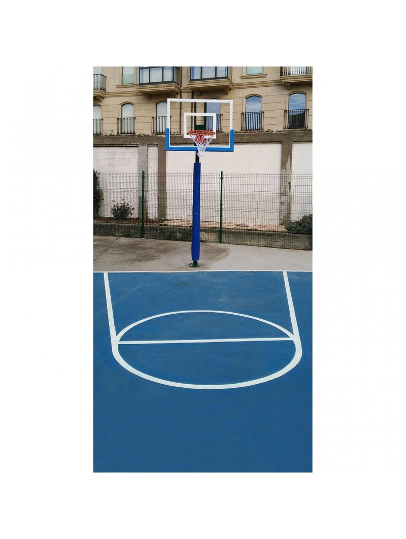 Juego protección postes basket/ minibasket monotubo 80x80 mm