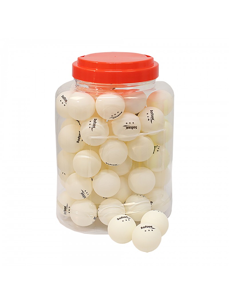 Tarro 60 pelotas tenis de mesa softee 40mm