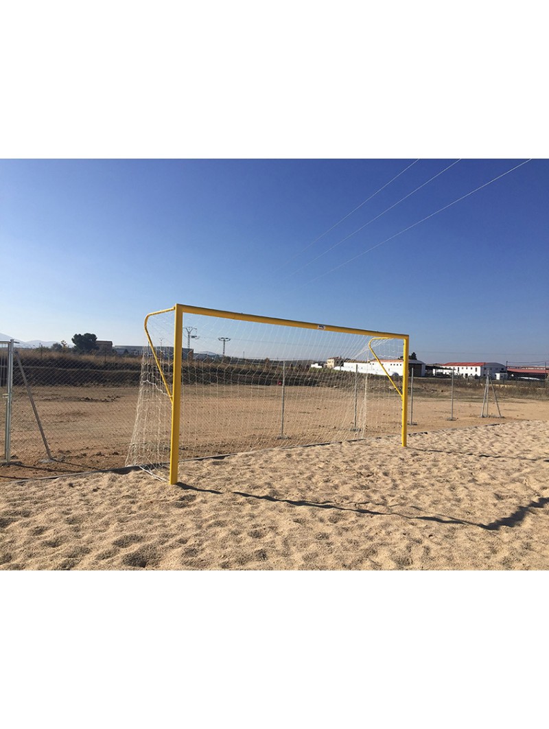Juego porterías fútbol-playa metálicas 100mm