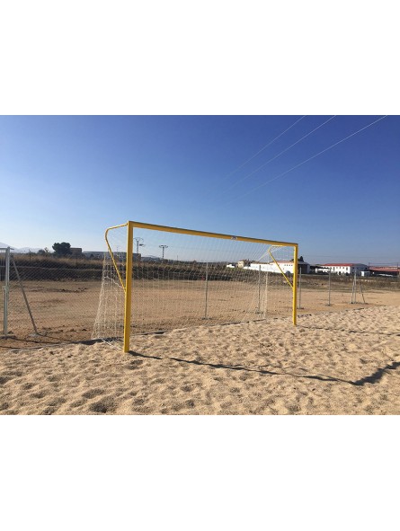 Juego porterías fútbol-playa metálicas 100mm