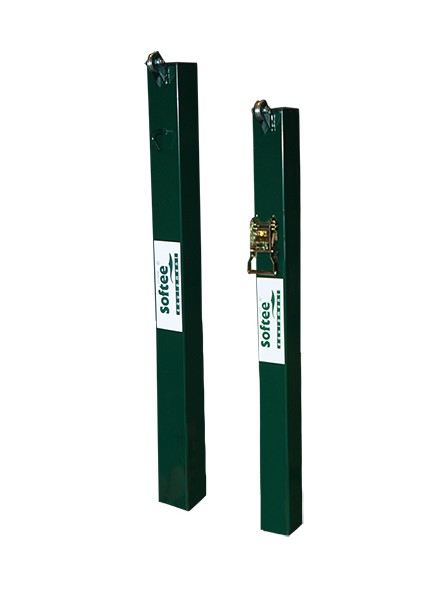 Juego postes de pádel fijos cuadrados 80x80mm