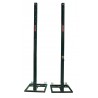 Juego postes voleibol metálicos cuadrados 80x80mm trasladables