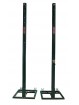 Juego postes voleibol metálicos cuadrados 80x80mm trasladables