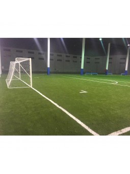 Juego porterías fútbol 7 metálicas fijas tubo 100 mm reglamentarias